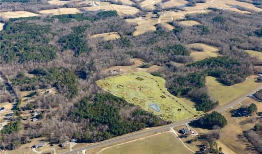 aerial with site plan overlay, multiple homesites