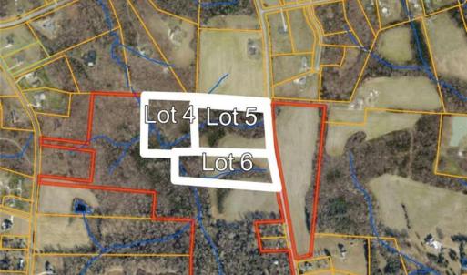 Further zoomed showing surrounding developed properties with similar features. Overlay not to scale. For discussion purposes only.