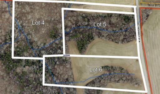 Aerial Overlay for lots 4, 5  & 6 Summer Place.Not to Scale.  For illustrative & discussion purposes only.