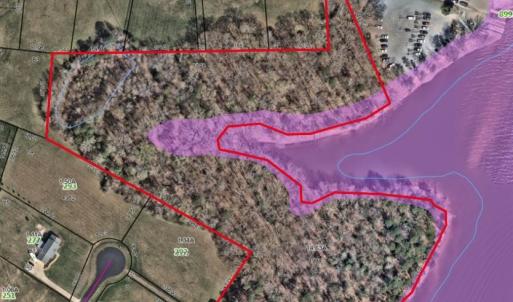 Estimated lot lines pulled from Davidson County GIS (14.63 ac on image is from previous tract size).