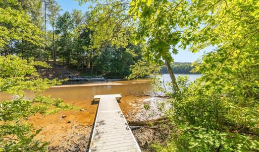 Lake access from boathouse
