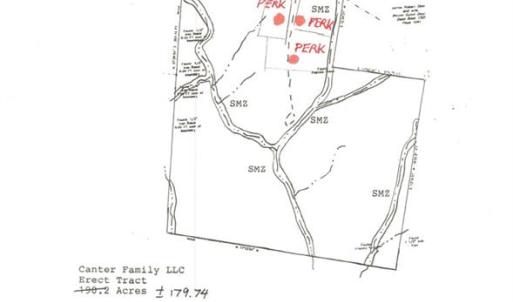 Survey showing Perk Sites Approx. Location