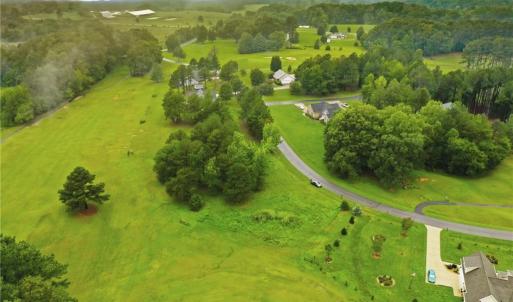 Aerial view of the Oak Tree Drive neighborhood.