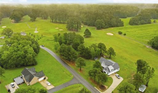 Aerial view of the Oak Tree Drive neighborhood.
