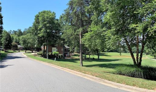 Entrance of Palmer Ct.  Lot at end of street