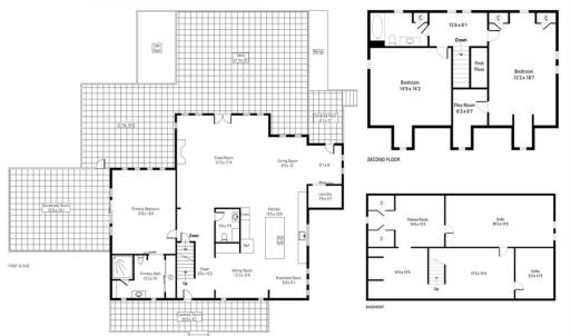 Main house floor plans