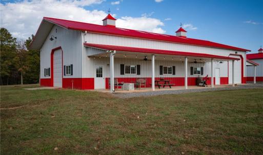 Equipment building w/ covered porches, electricity/water, and outdoor lighting