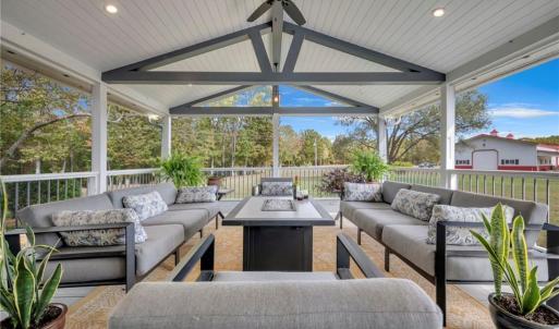 Large screen porch accessed from the deck and/or primary bedroom