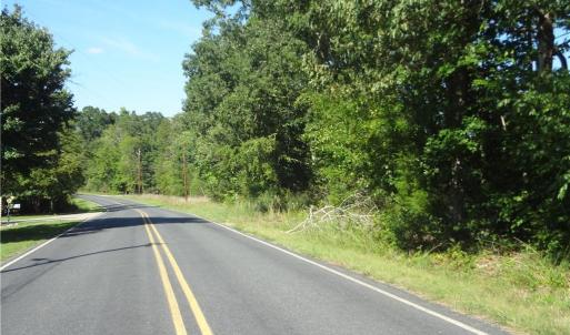 Viewing North along Garner Road.  The property is on the right.