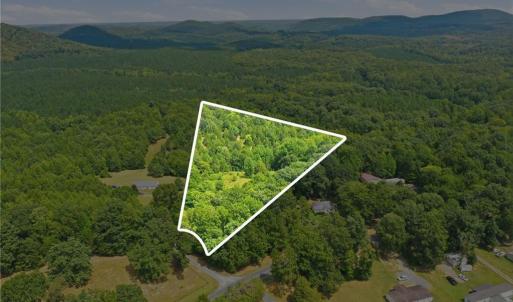 Overhead shot showing the approximate lot lines/dimensions.