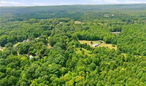 Aerial view of the lot and neighborhood.