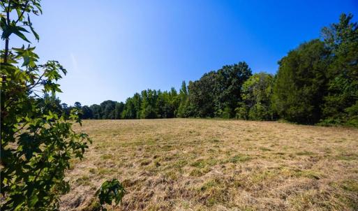 Cleared area at front of property