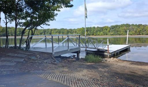 Community dock and boat ramp