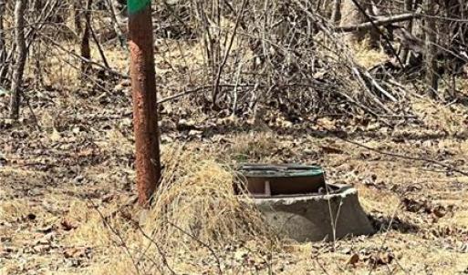 Sewer line easement markers