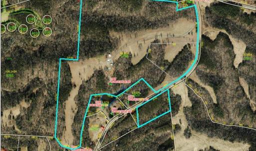 Aerial View - an approx. 3 acre tract across the road is included.