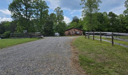 From the entrance to the barn