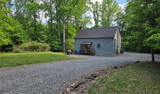The Main Home was built in the Salt Box Style - it overlooks the lake.