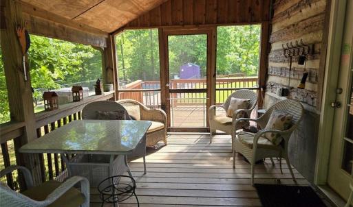 Relaxing screened porch