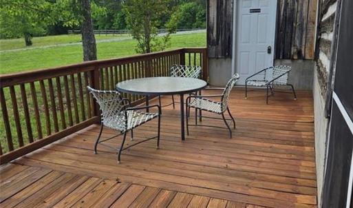 Large deck with restroom