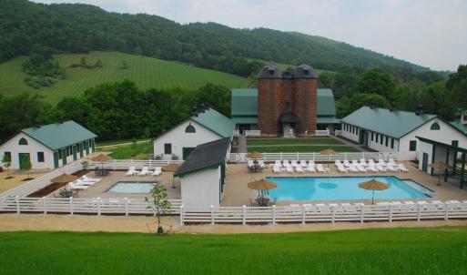 Dairy Barn Silos & Pool area
