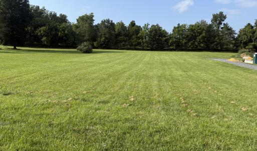 Front to back of lot