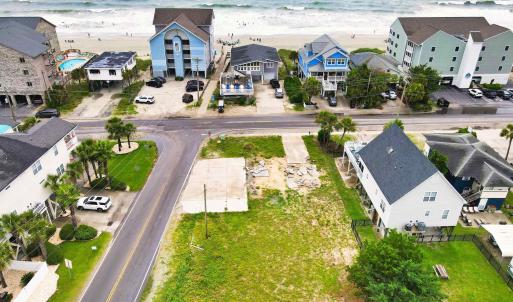 Drone / aerial view with a water view and a view o