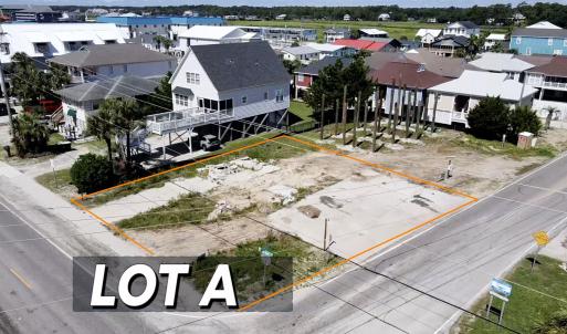 Aerial perspective of suburban area with property