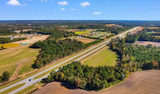 Aerial view with a rural view