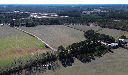 Aerial view with a rural view