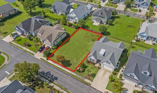 Aerial perspective of suburban area featuring prop