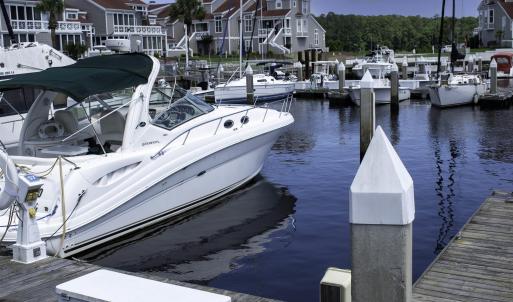 Dock with a water view