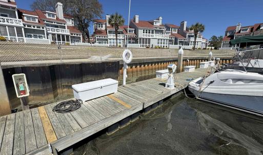 Dock area with a residential view
