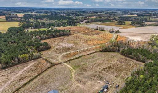 Aerial view of sparsely populated area