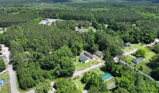 Drone / aerial view with a view of trees