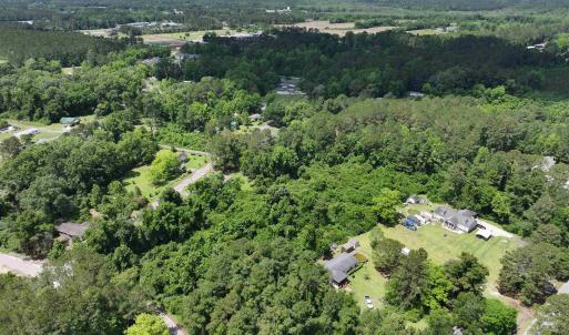 Bird's eye view featuring a view of trees