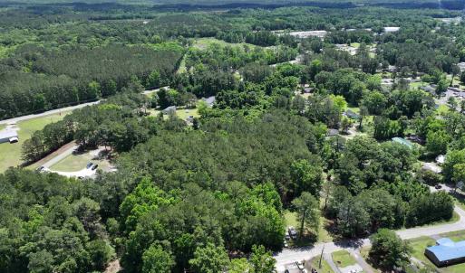 Aerial view with a forest view