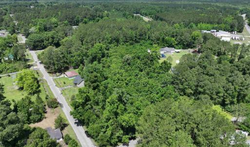 Aerial view with a forest view