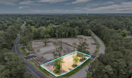 Drone / aerial view featuring a forest view