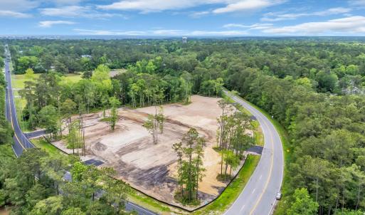 Aerial view with a forest view