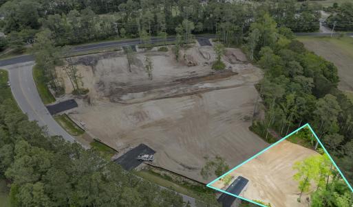 Bird's eye view with a wooded view
