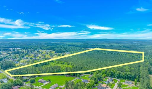 Aerial overview of property's location featuring a