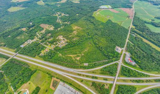 Aerial view of property's location with rural land