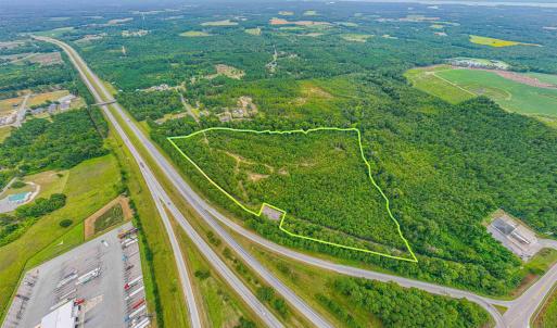 Aerial view of property and surrounding area featu