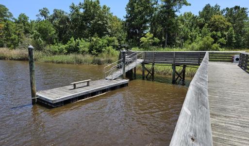 Dock with a water view