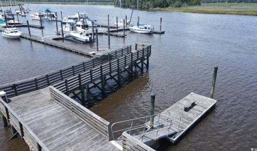 Dock with a water view