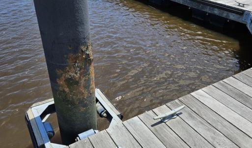 Dock with a water view