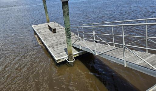 Dock with a water view
