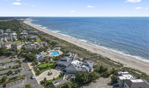 Drone / aerial view of extended coastline