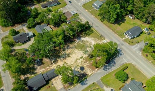Aerial perspective of suburban area featuring prop