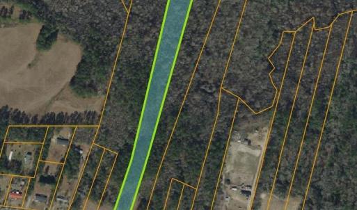 Aerial view of property's location with property p